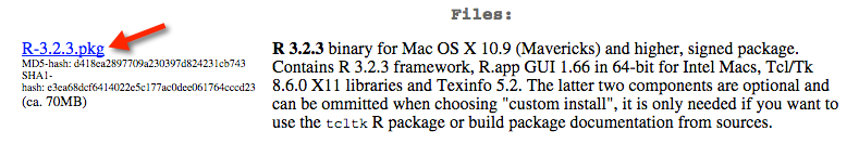 installing r on mac